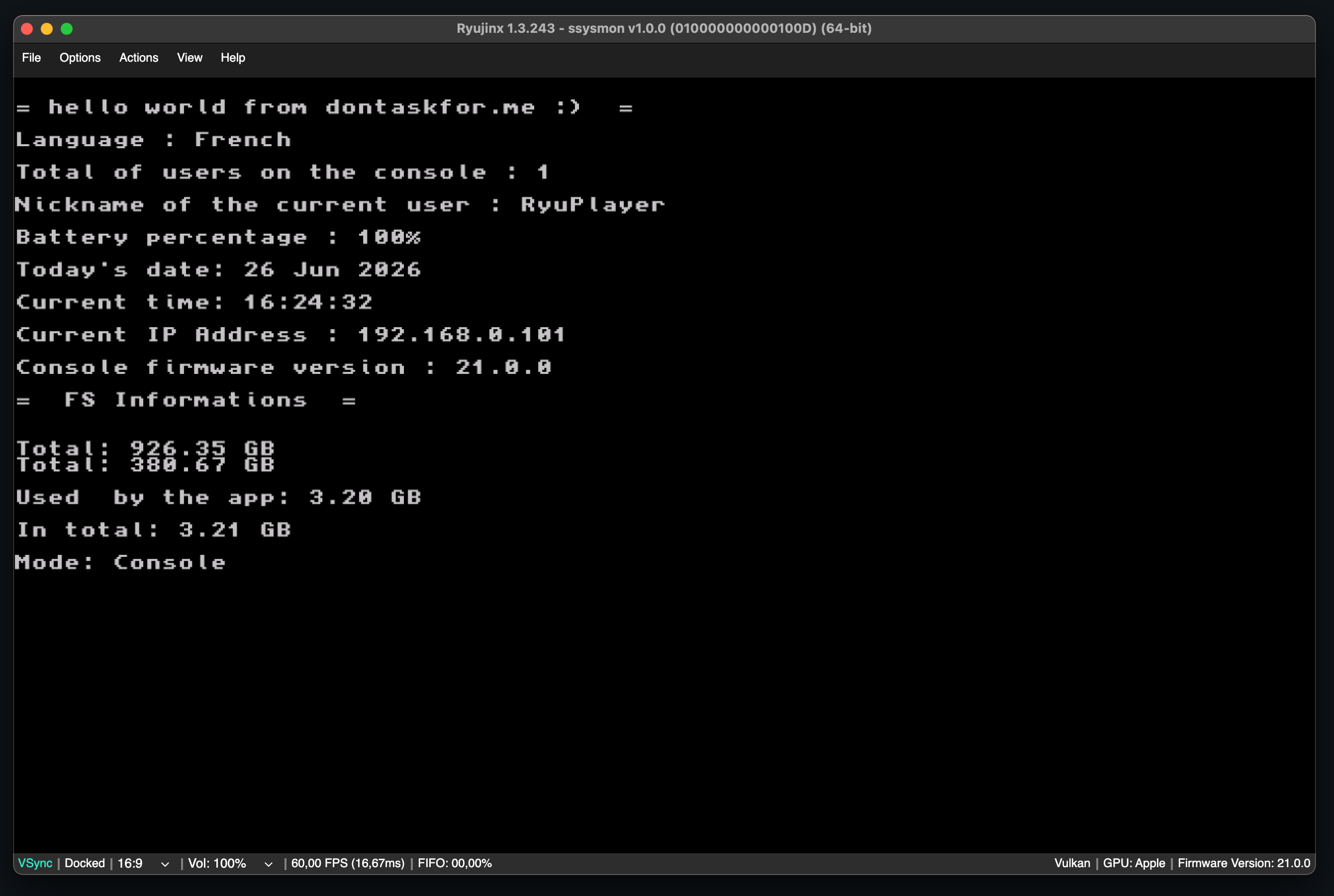 an image of my homebrew
